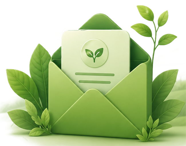 Newsletter envelope with farming insights